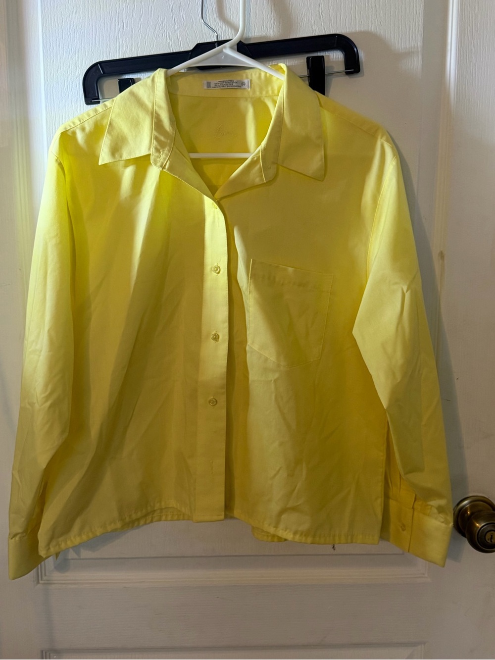 Foxcroft Yellow Button-Down Shirt